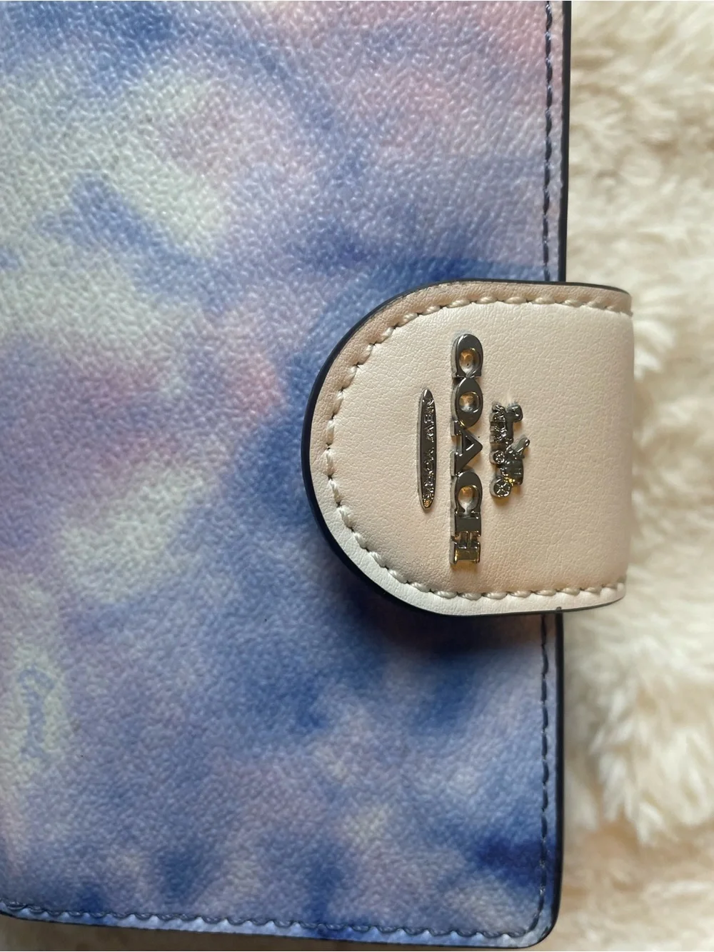 Coach compact leather